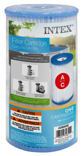 INTEX 59900E Filter Cartridge, Dacron Filter Media